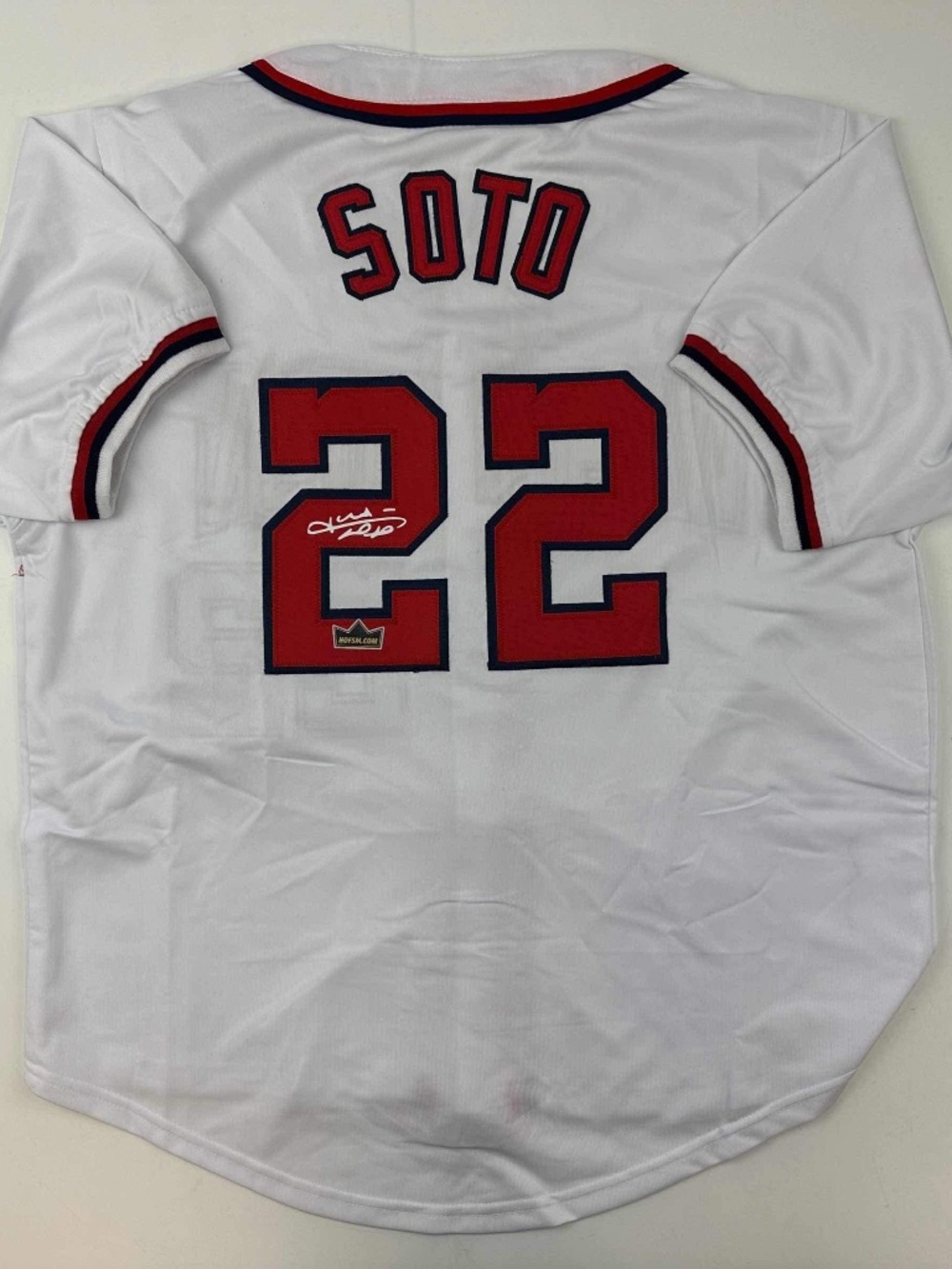 Facsimile Autographed Juan Soto Washington Baseball Jersey